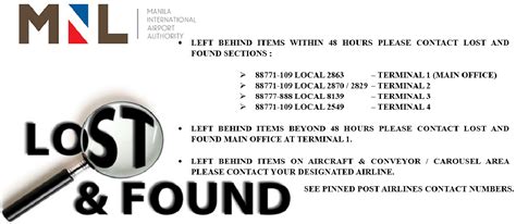 ICYMI: NAIA's Lost and Found Section is Online .